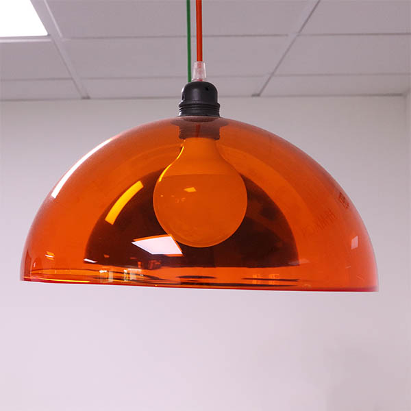 Perspex Panels Amber Tint Dome