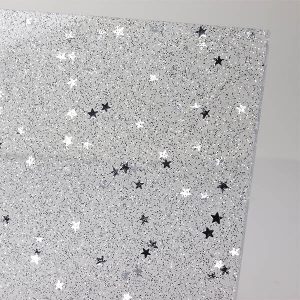 Perspex Panels Silver Star Close Up