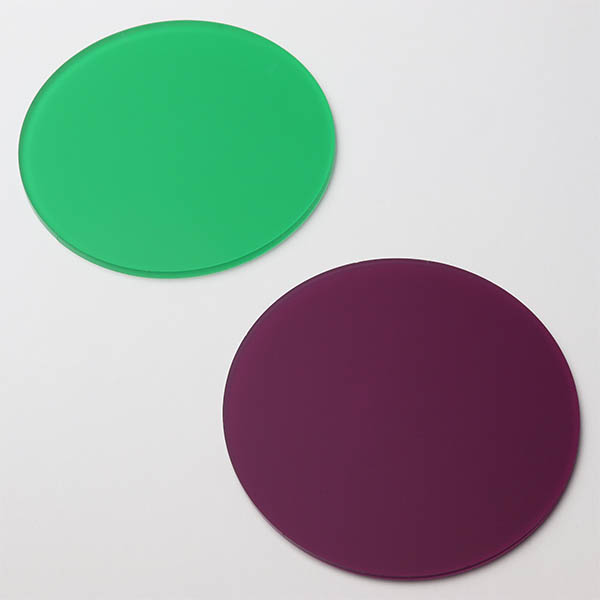 Frosted Colour Acrylic Discs