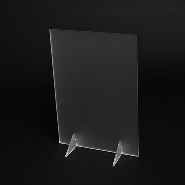 Table Signs with Support Feet - Clear Frosted