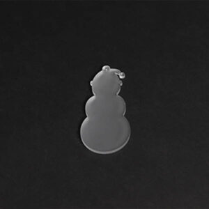 Acrylic Frosted Snowman Decoration