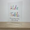 Acrylic Tabletop Sign with Base