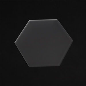 Clear Frosted Acrylic Hexagons