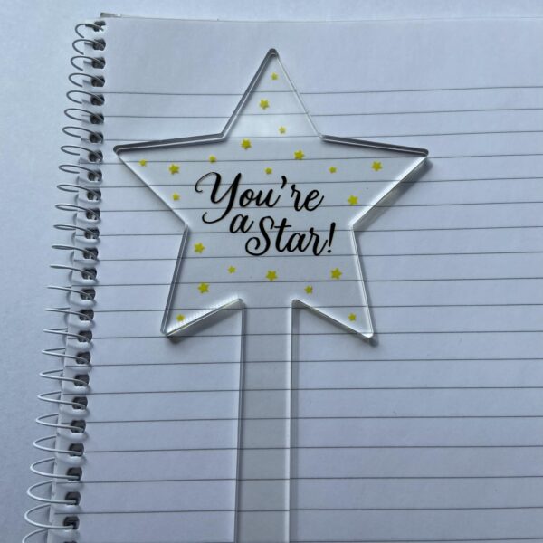 Star Acrylic Cake Toppers