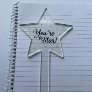 Star Acrylic Cake Toppers