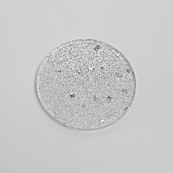 Silver Stars Acrylic Discs