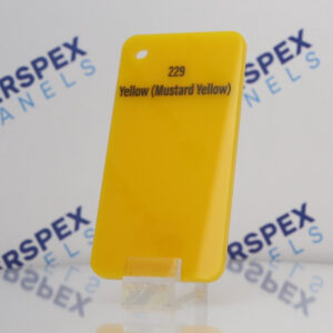 Mustard Yellow Gloss Perspex® 229 Acrylic Sheets