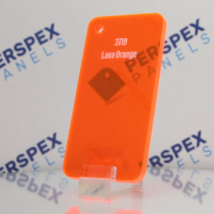 Lava Orange Edge-Lit Perspex® 3T19 Acrylic Sheets