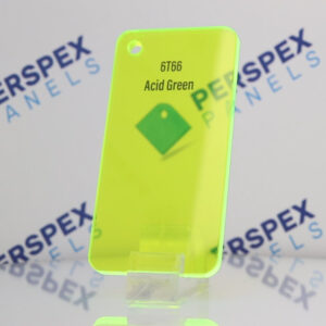 Acid Green Edge-Lit Perspex® 6T66 Acrylic Sheets