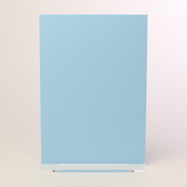 Pastel Colour Perspex® Acrylic Table Sign with Clip In Clear Base