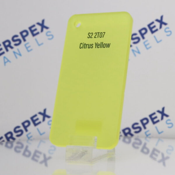 Citrus Yellow Frost Perspex® S2 2T07 Acrylic Sheets